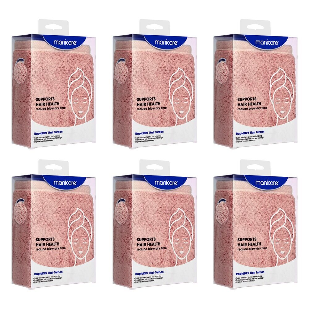 Manicare rapidDry Hair Turban Pack of 6