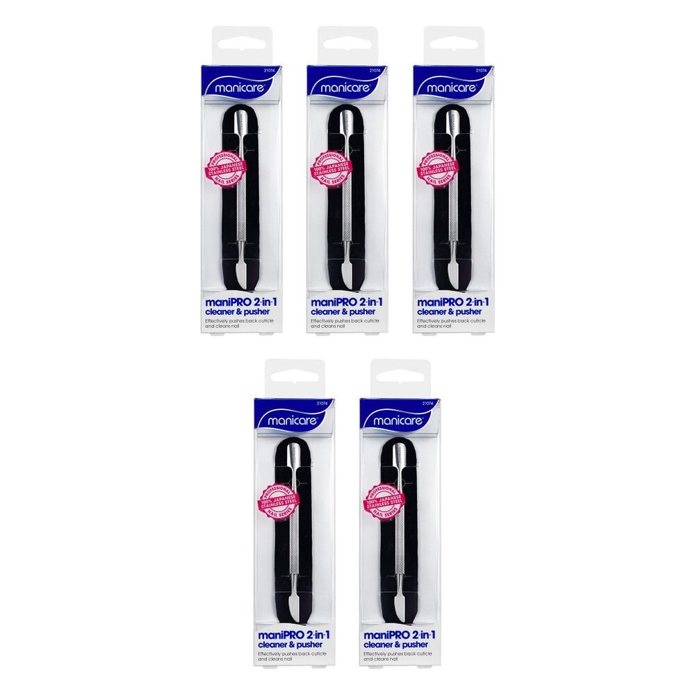 Manicare maniPRO 2-in-1 Cleaner and Pusher x 3 Bundle of 5