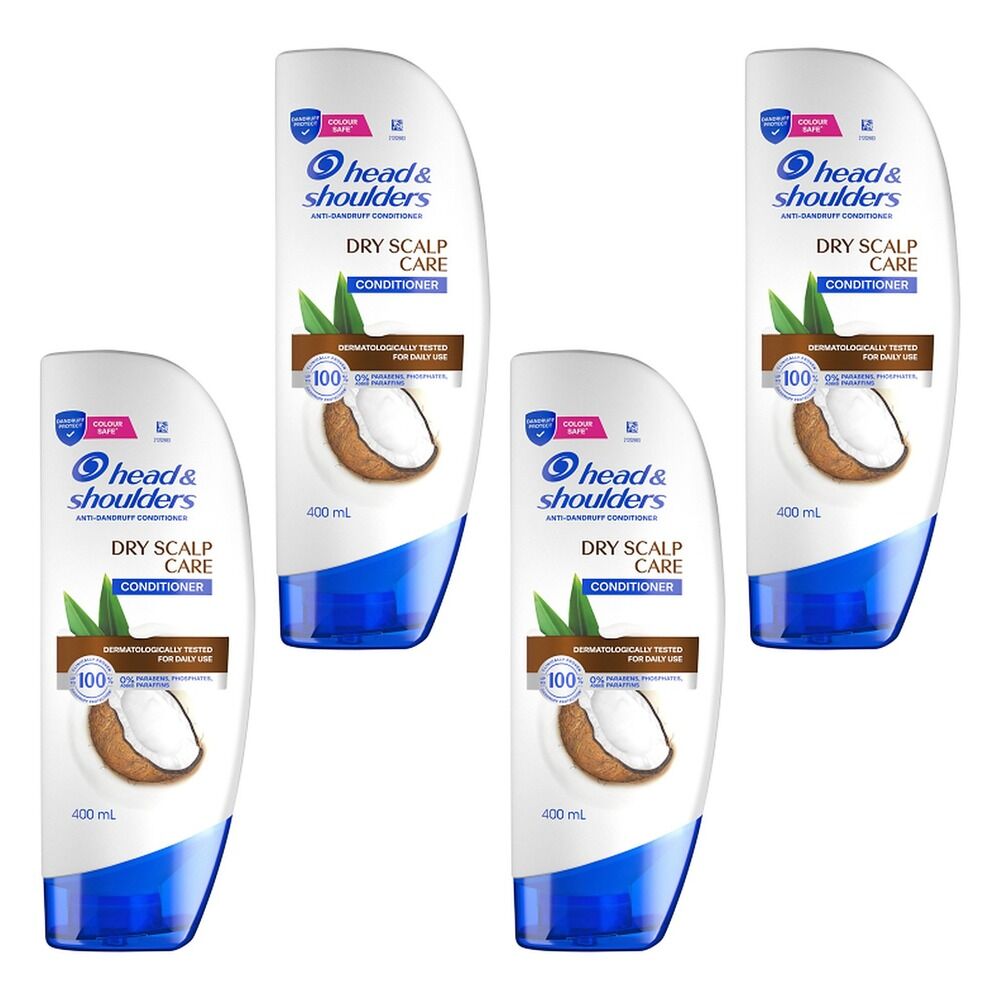 Head & Shoulders Dry Scalp Care Coconut Oil Anti Dandruff Conditioner Pack of 4