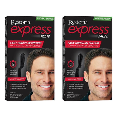 Restoria Express For Men Natural Brown 100g Pack of 2