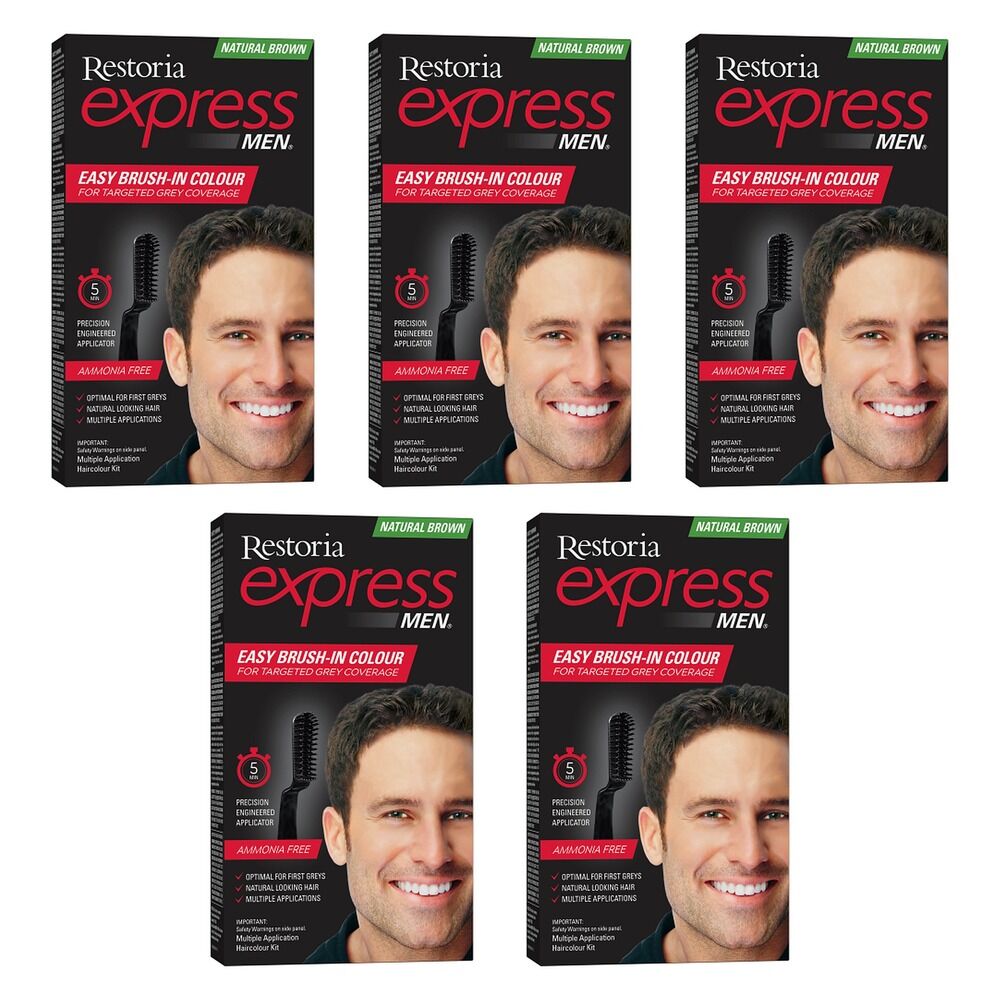 Restoria Express For Men Natural Brown 100g Pack of 5