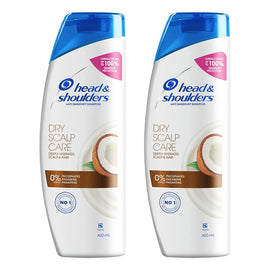 Head & Shoulders Dry Scalp Care Shampoo with Coconut Oil 400mL Pack of 2
