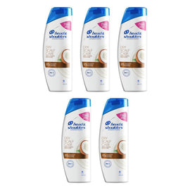 Head & Shoulders Dry Scalp Care Shampoo with Coconut Oil 400mL Pack of 5
