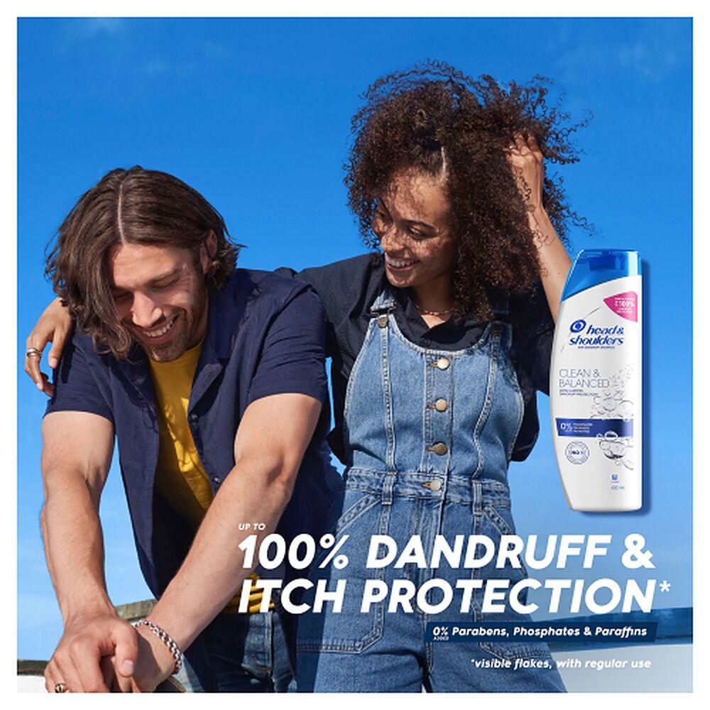 Head & Shoulders Clean & Balanced Anti-Dandruff Shampoo 400mL