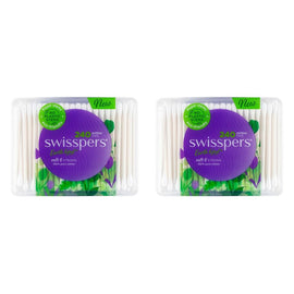 Swisspers Cotton Tips Paper Stems 240 Pack Bundle of 2