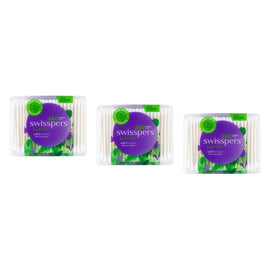 Swisspers Cotton Tips Paper Stems 240 Pack Bundle of 3