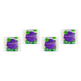 Swisspers Cotton Tips Paper Stems 240 Pack Bundle of 4