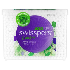 Swisspers Cotton Tips Paper Stems 400 Pack x 4