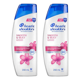Head & Shoulders Smooth & Silky Anti-Dandruff Shampoo 200mL Pack of 2