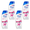 Head & Shoulders Smooth & Silky Anti-Dandruff Shampoo 200mL Pack of 4