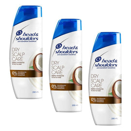 Head & Shoulders Dry Scalp Care Shampoo with Coconut Oil 200mL Pack of 3