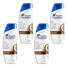 Head & Shoulders Dry Scalp Care Shampoo with Coconut Oil 200mL Pack of 4