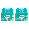 Gillette Venus Deluxe Smooth Sensitive Refill Blades 4 Pack Bundle of 2