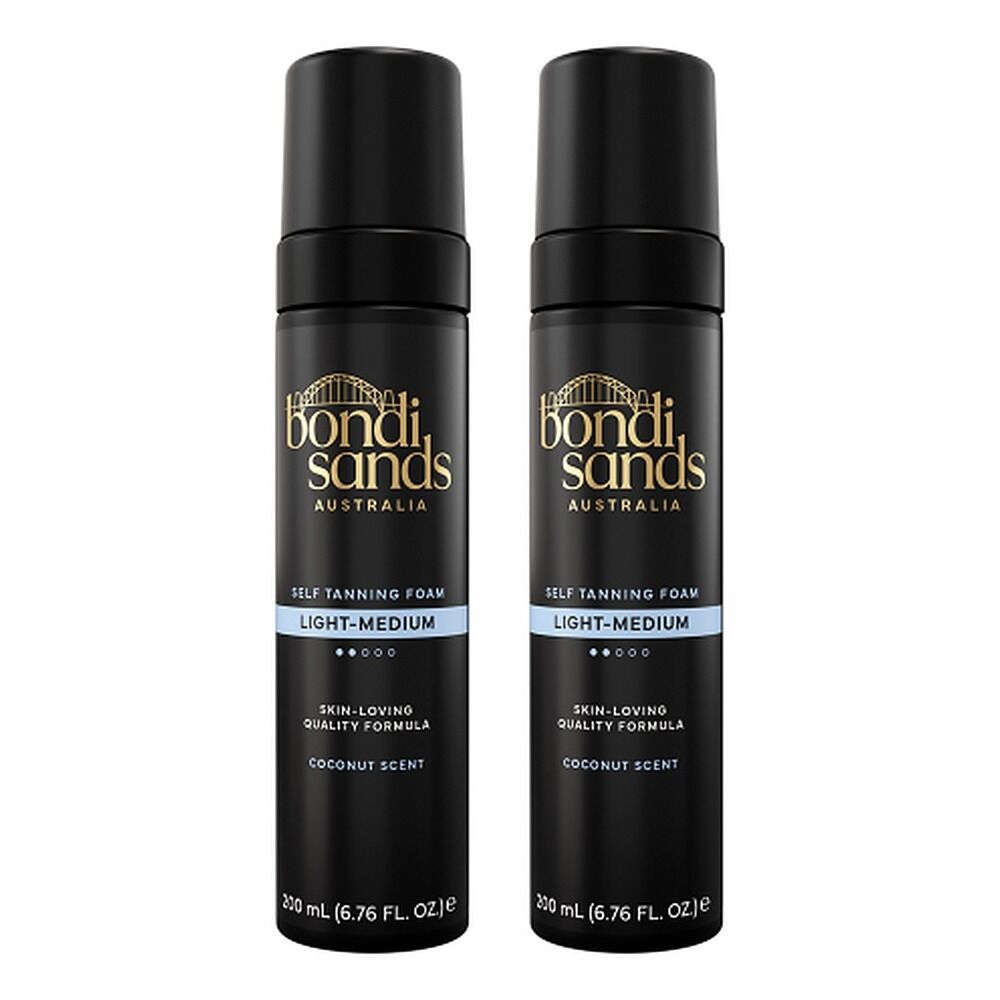 Bondi Sands Light/Medium Self Tanning Foam 200mL Pack of 2