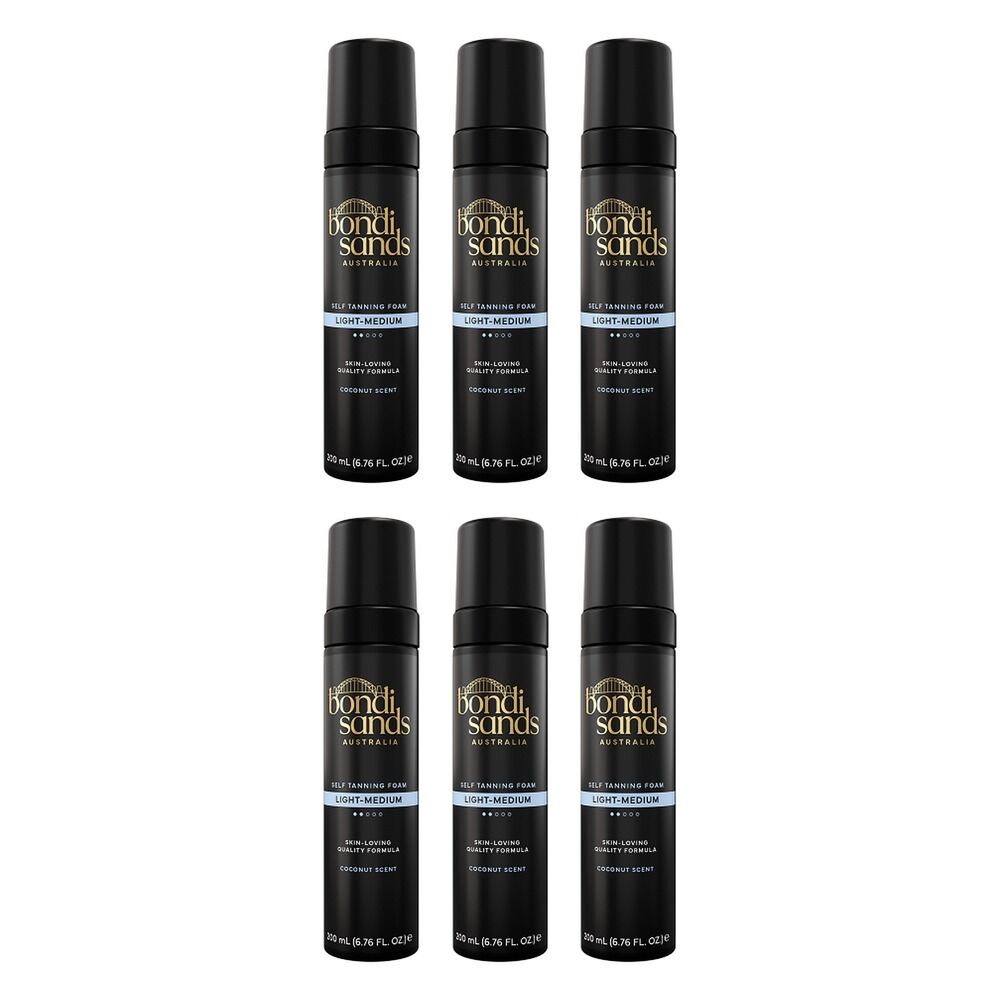 Bondi Sands Light/Medium Self Tanning Foam 200mL Pack of 6