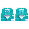 Gillette Venus Smooth Razor Refill Blades 4 Pack Bundle of 2