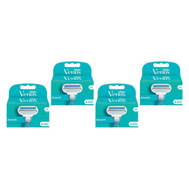 Gillette Venus Smooth Razor Refill Blades 4 Pack Bundle of 4