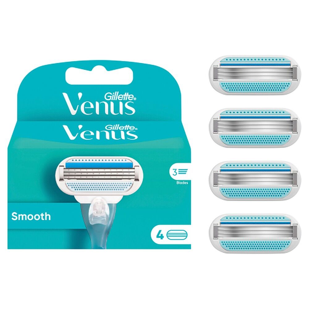 Gillette Venus Smooth Razor Refill Blades 4 Pack