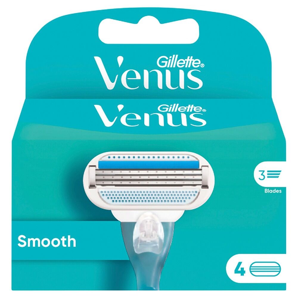 Gillette Venus Smooth Razor Refill Blades 4 Pack