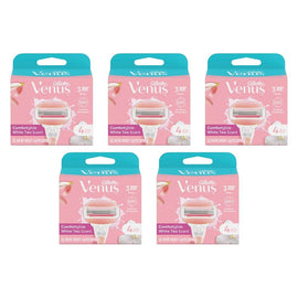 Gillette Venus Comfortglide White Tea Blade Refills 4 Pack Bundle of 5