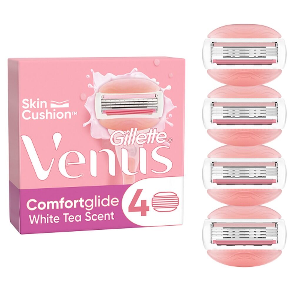 Gillette Venus Comfortglide White Tea Blade Refills 4 Pack