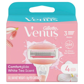 Gillette Venus Comfortglide White Tea Blade Refills 4 Pack