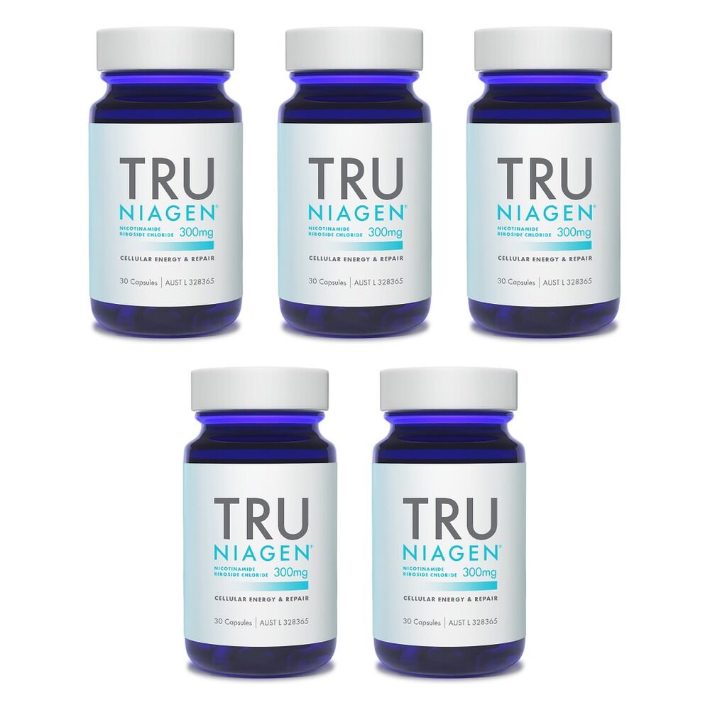 Tru Niagen 300mg Capsule Supplement 30 Capsules Pack of 5