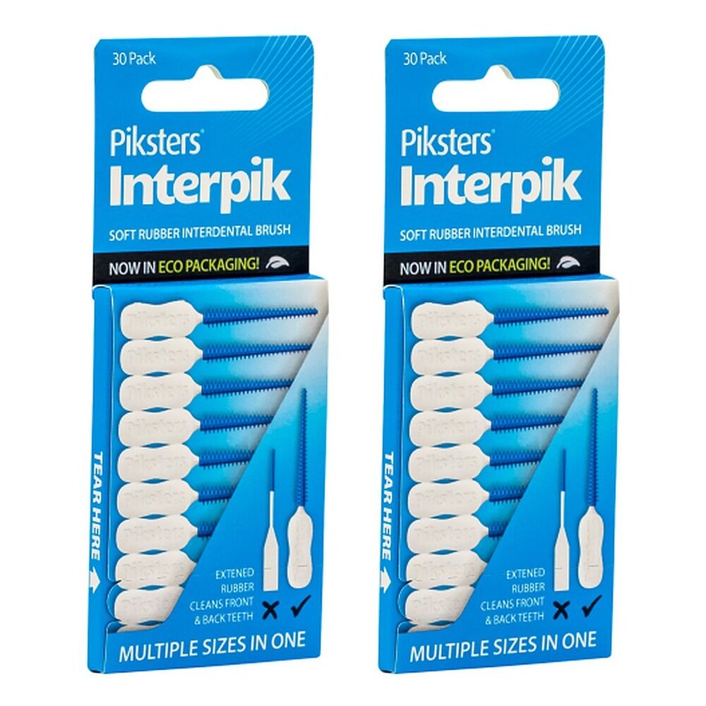 Piksters Interpik Interdental Brushes 30 Pack x 12 Bundle of 2
