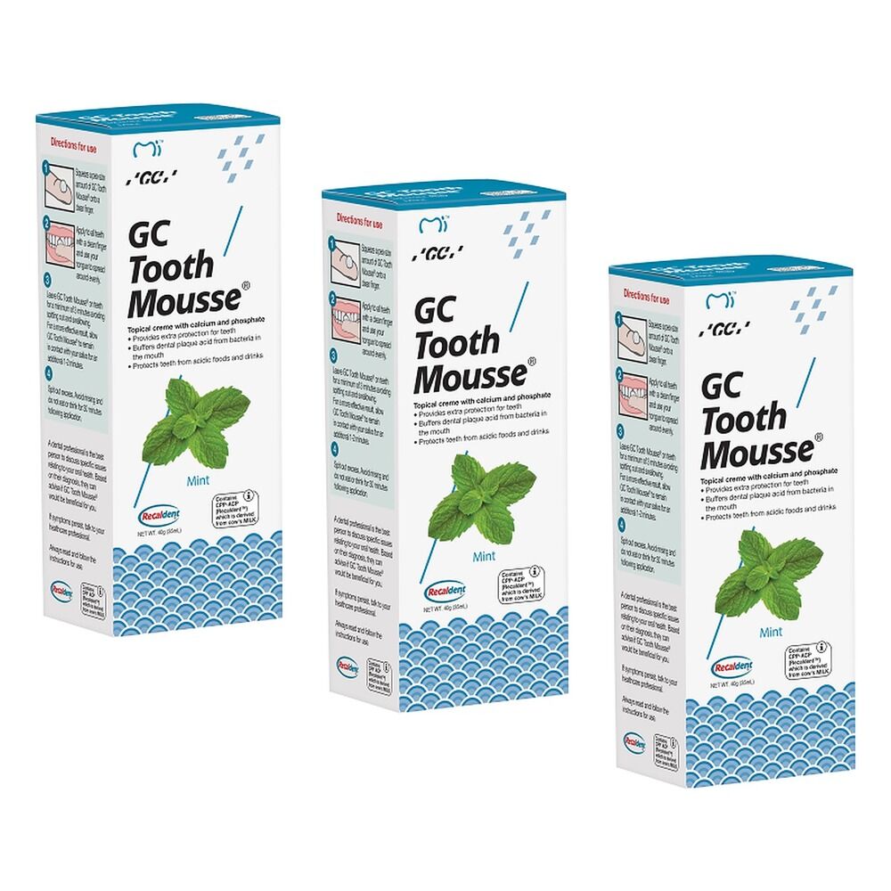 GC Tooth Mousse Mint 40g Pack of 3