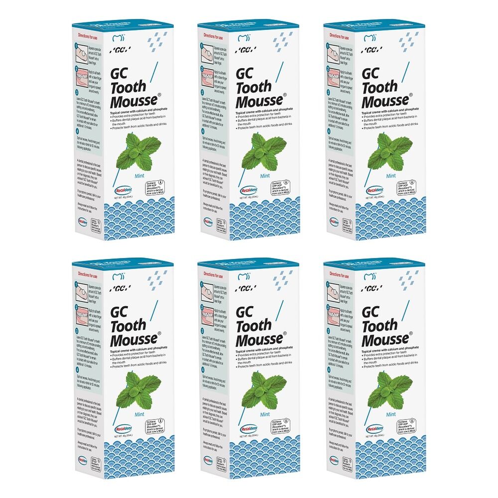 GC Tooth Mousse Mint 40g Pack of 6