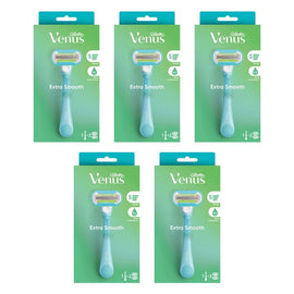 Gillette Venus Extra Smooth Razor Handle & 2 Refills 3 Piece Pack of 5