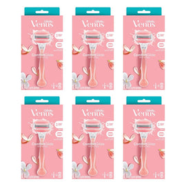 Gillette Venus Comfortglide White Tea Razor Handle + 2 Refills 3 Piece Pack of 6