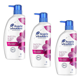 Head & Shoulders Smooth & Silky Anti-Dandruff Shampoo 660mL Pack of 3