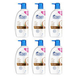 Head & Shoulders Dry Scalp Care Shampoo with Coconut Oil 660mL Pack of 6