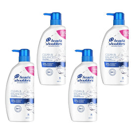 Head & Shoulders Clean & Balanced Anti-Dandruff Shampoo 660mL Pack of 4