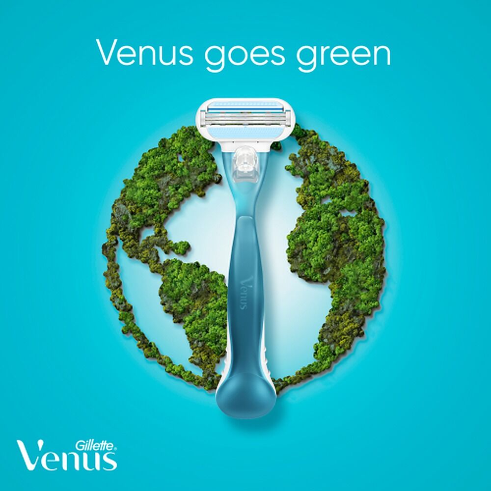 Gillette Venus Deluxe Smooth Razor with 2 Refills, 3 Piece Set x 4