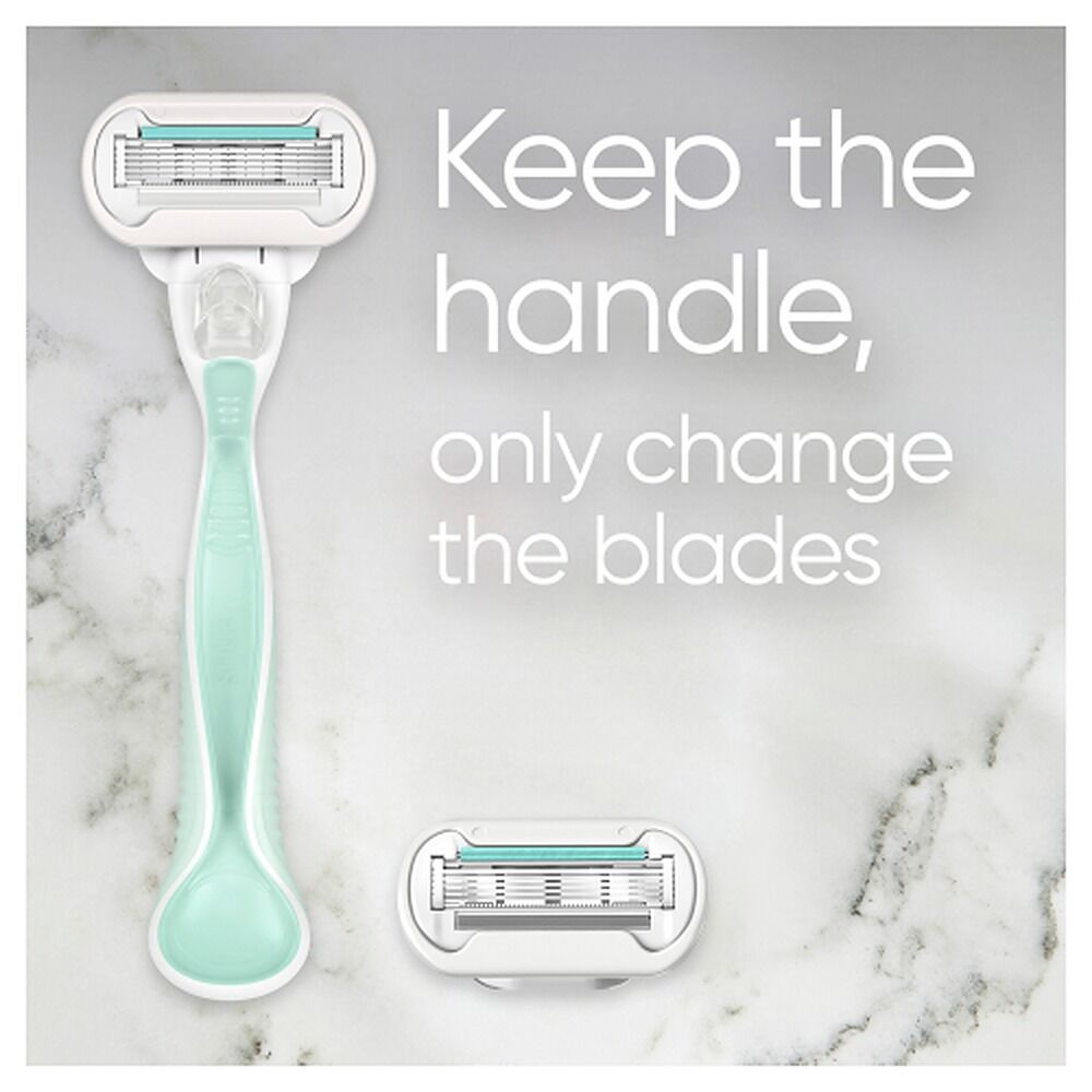 Gillette Venus Deluxe Smooth Razor with 2 Refills, 3 Piece Set x 4
