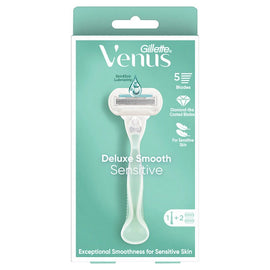 Gillette Venus Deluxe Smooth Razor with 2 Refills, 3 Piece Set
