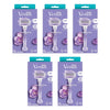 Gillette Venus Comfortglide Freesia Razor x 4 Bundle of 5