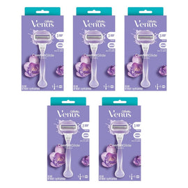 Gillette Venus Comfortglide Freesia Razor x 4 Bundle of 5