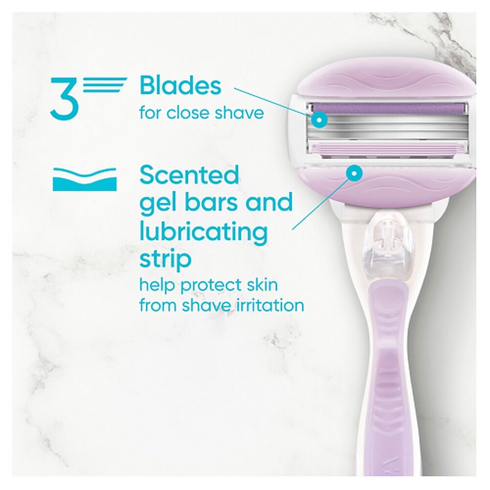 Gillette Venus Comfortglide Freesia Razor x 4
