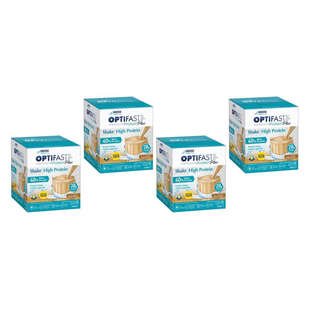 Optifast VLCD Protein Plus Shake Coffee 10 x 63g Pack of 4