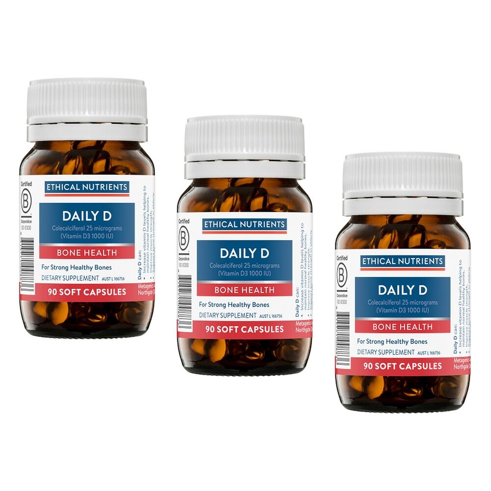 Ethical Nutrients Daily D 90 Capsules Pack of 3