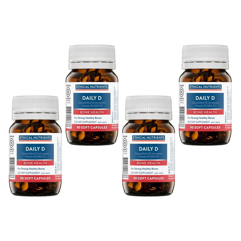 Ethical Nutrients Daily D 90 Capsules Pack of 4