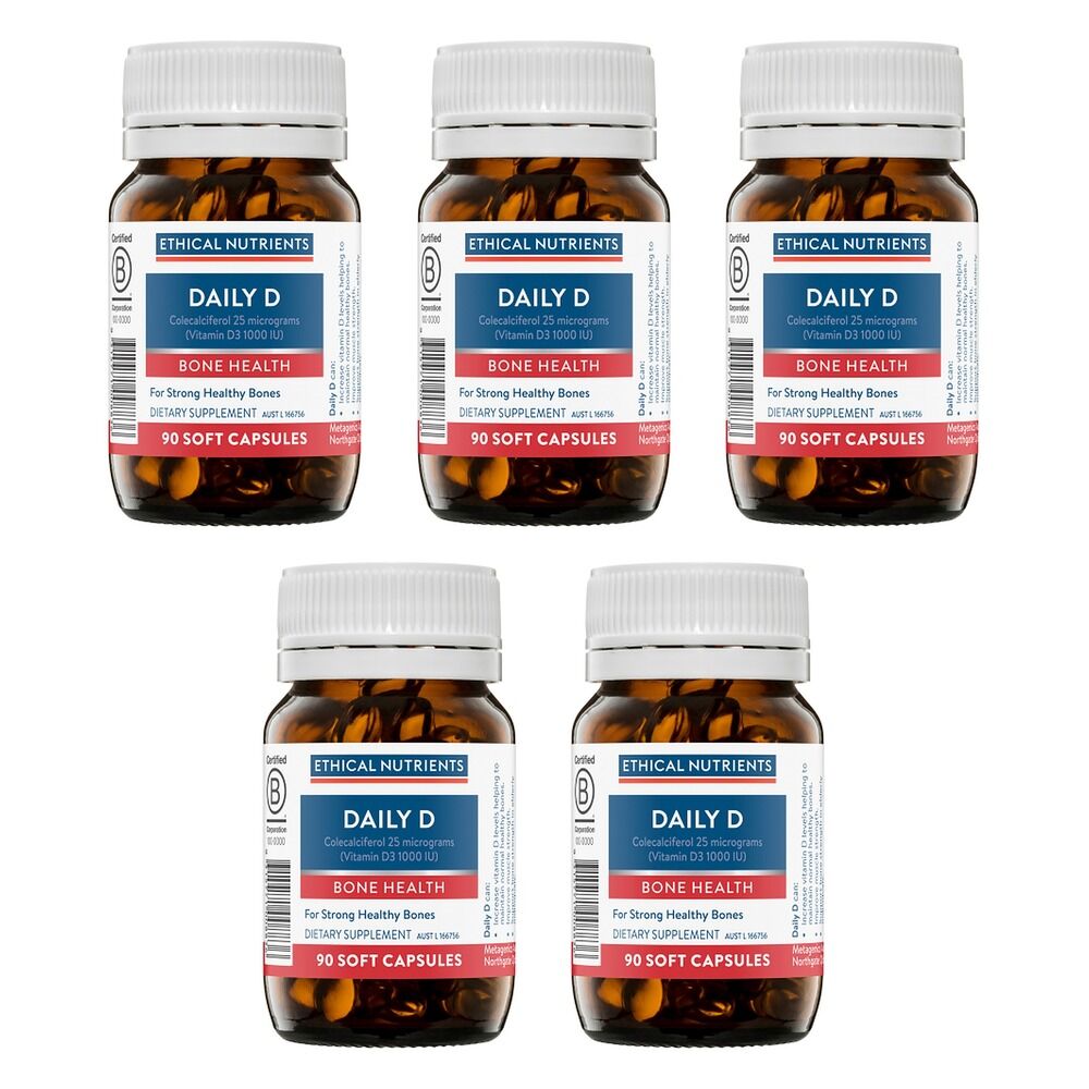 Ethical Nutrients Daily D 90 Capsules Pack of 5