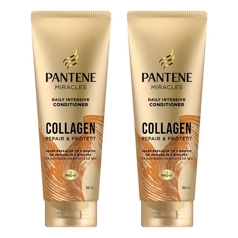 Pantene Miracles Collagen Repair & Protect Daily Intensive Pack of 2
