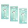 Gillette Venus Smooth Sensitive Razor Handle + 2 Refills 3 Piece Pack of 3