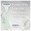 Gillette Venus Smooth Sensitive Razor Handle + 2 Refills 3 Piece