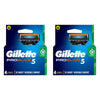 Gillette ProGlide5 Flexball Razor Blade Refills 4 Pack Bundle of 2
