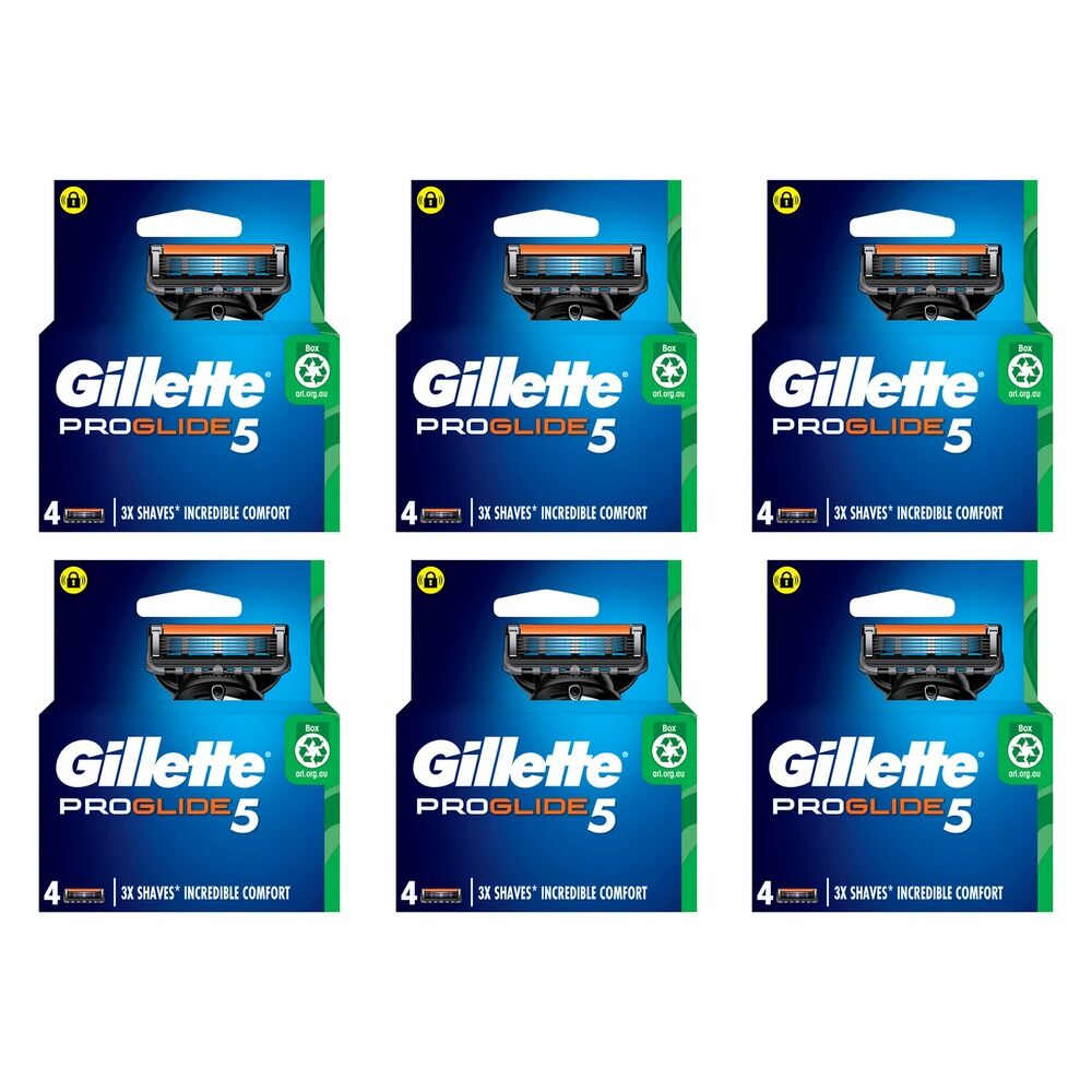 Gillette ProGlide5 Flexball Razor Blade Refills 4 Pack Bundle of 6
